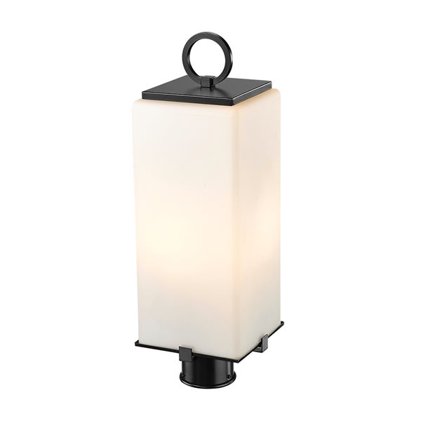 Z-lite Sana 2-Light 20.25-in Black Modern/contemporary Light Post Lantern