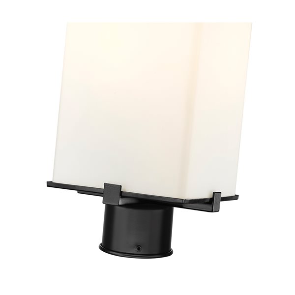 Z-lite Sana 2-Light 20.25-in Black Modern/contemporary Light Post Lantern