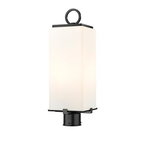 Z-lite Sana 2-Light 20.25-in Black Modern/contemporary Light Post Lantern