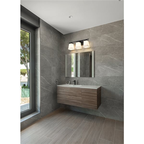 Z-lite Darcy 3-light Black Transitional Vanity Light