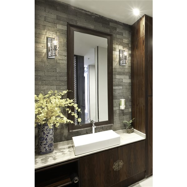 Z-lite Fontaine 4.75-in 1-light Polished Nickel Traditional Wall Sconce