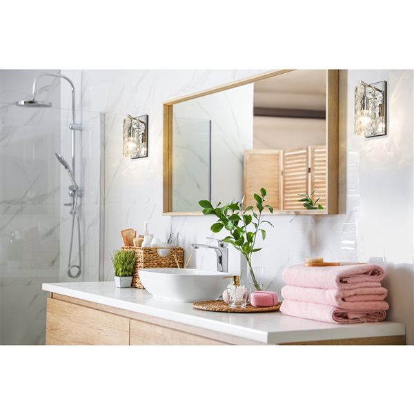 Z-lite Fontaine 4.75-in 1-light Polished Nickel Traditional Wall Sconce