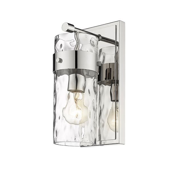 Z-lite Fontaine 4.75-in 1-light Polished Nickel Traditional Wall Sconce