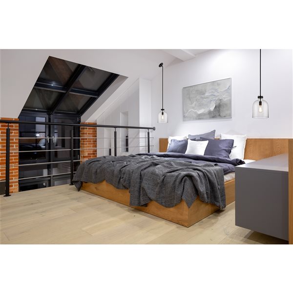 Z-Lite Pearson 9.5-in 1-Light Matte Black Farmhouse Chandelier