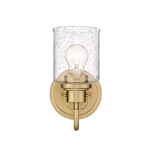 Z-lite Kinsley 5.25-in 1-light Heirloom Gold Transitional Wall Sconce