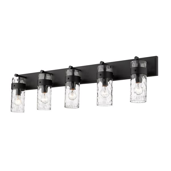 Z-lite Fontaine 5-light Black Traditional Vanity Light