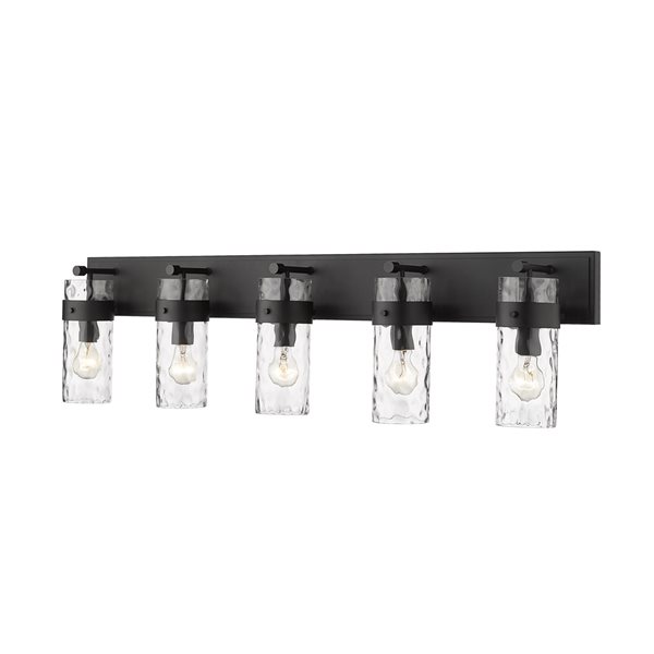 Z-lite Fontaine 5-light Black Traditional Vanity Light