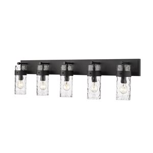 Z-lite Fontaine 5-light Black Traditional Vanity Light