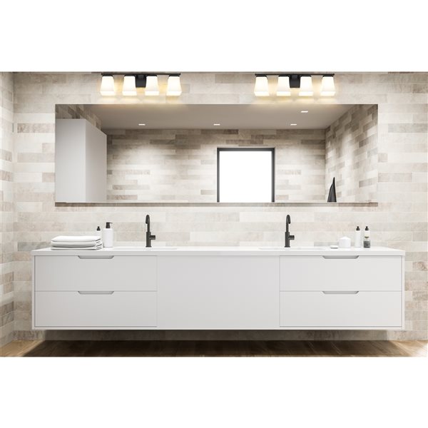 Z-lite Darcy 4-light Black Transitional Vanity Light