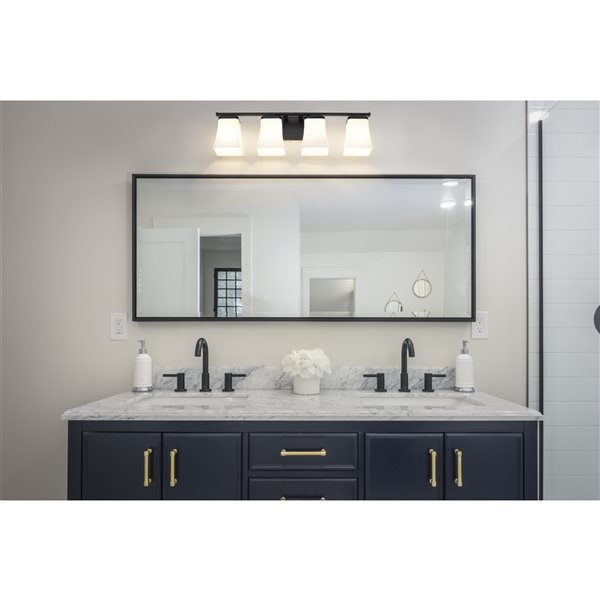 Z-lite Darcy 4-light Black Transitional Vanity Light