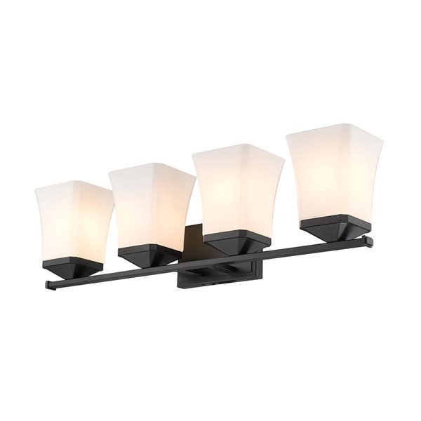 Z-lite Darcy 4-light Black Transitional Vanity Light