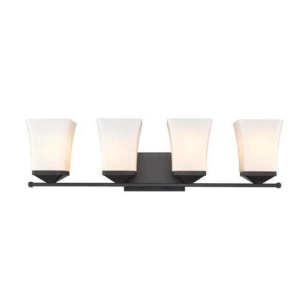 Z-lite Darcy 4-light Black Transitional Vanity Light