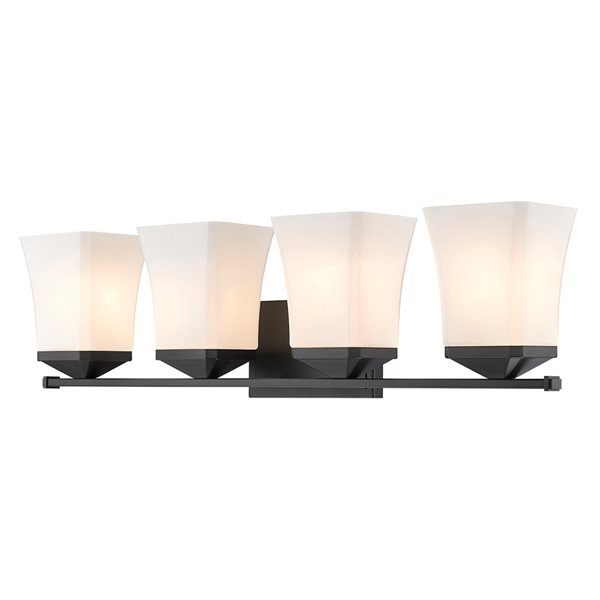 Z-lite Darcy 4-light Black Transitional Vanity Light