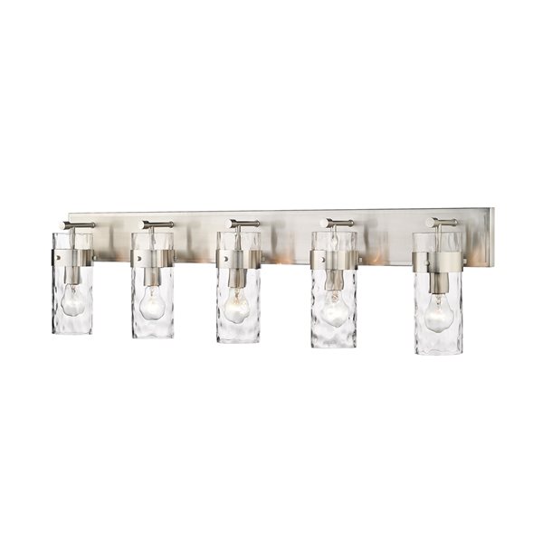 Z-lite Fontaine 5-light Nickel Traditional Vanity Light 3035-5V-BN | RONA