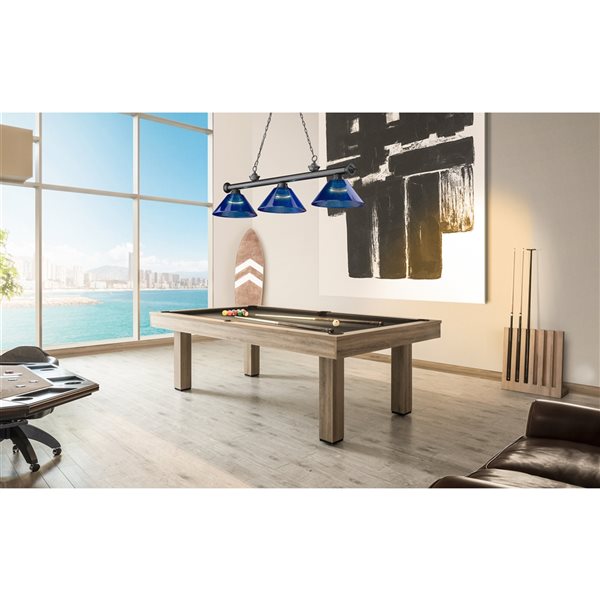 Z-Lite Cordon Bronze Plated 3-Light PVC Pool Table Lighting