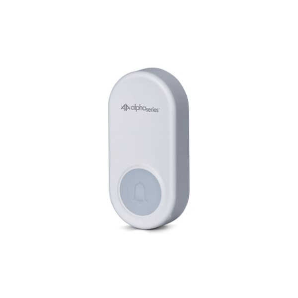 Heath Zenith White Metal Lighted Wired Doorbell Button