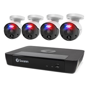 Système de sécurité Enforcer par Swann HD 8 canaux avec 4 caméras
