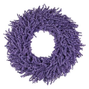 Northlight 28-in Purple Lavender Artificial Floral Spring Wreath