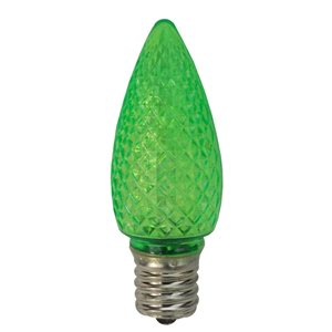 Sienna Indoor/Outdoor Green LED C9 String Light Bulbs - 25-Pack