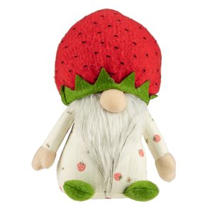 Northlight Green and Red Boy Springtime Strawberry Gnome