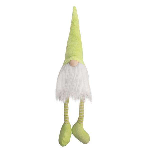 Northlight 16-in Lime Green and White Sitting Spring Gnome Figure ...