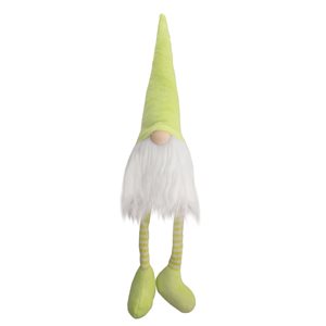 Northlight 16-in Lime Green and White Sitting Spring Gnome Figure
