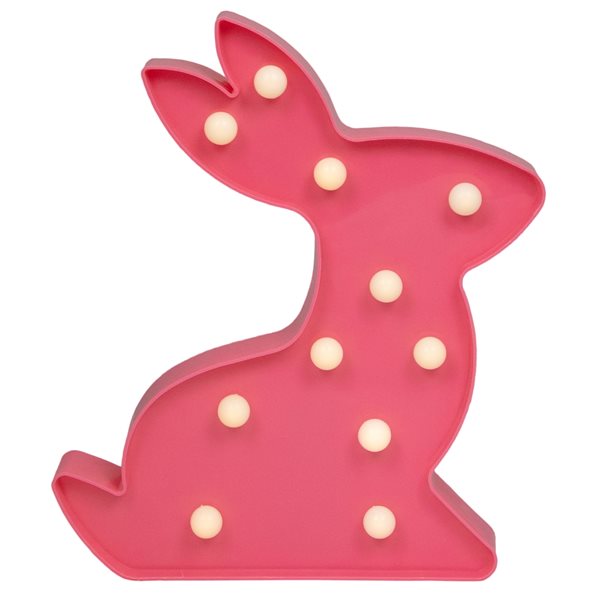 Pink Bunny Easter Sign