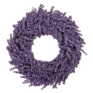 Northlight 18-in Purple Lavender Artificial Spring Floral Wreath