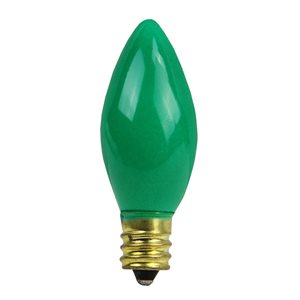 Northlight Indoor/Outdoor Green Incandescent C7 String Light Bulbs - 25-Pack