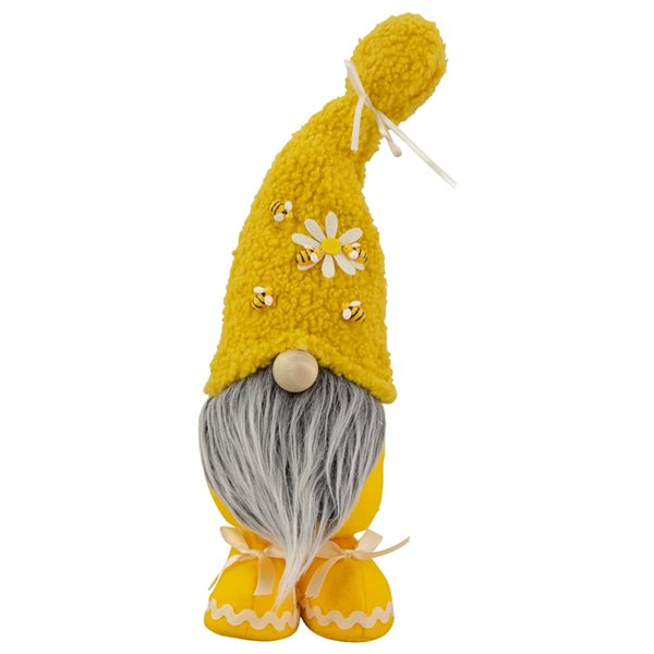 Northlight Yellow Sherpa Bumblebee and Daisy Springtime Gnome