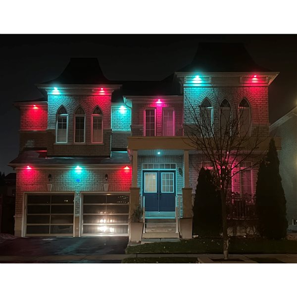 TorontoLed 4-in Smart RGB Recessed Ceiling Gimbal Light (1 Pack)