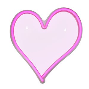 Northlight Pink Heart Neon Style Valentine's Day Wall Sign