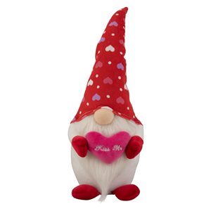 Northlight Red Hearts Kiss Me Valentine's Day Gnome