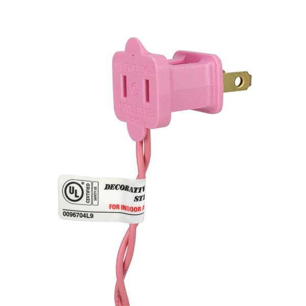 Northlight 100-Count Clear Mini Valentine's Day Light Set with Pink Wire