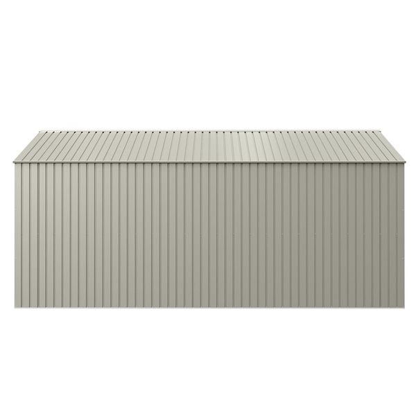 Arrow Elite 14-ft x 16-ft Cool Grey Galvanized Steel Storage Shed
