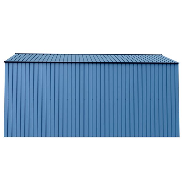 Arrow Elite 14-ft x 14-ft Blue Grey Galvanized Steel Storage Shed