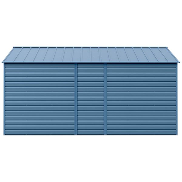 Arrow Select 14-ft x 15-ft Blue Grey Galvanized Steel Storage Shed