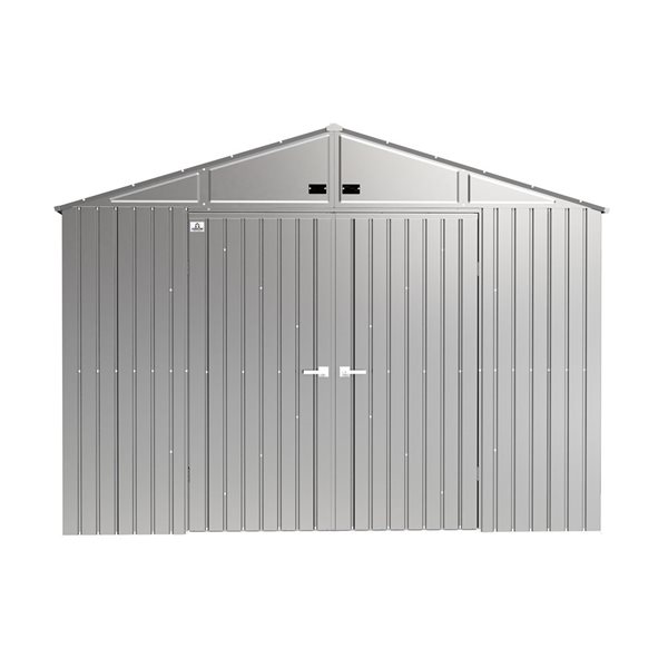 Arrow Elite 10-ft x 12-ft Silver Galvanized Steel Storage Shed