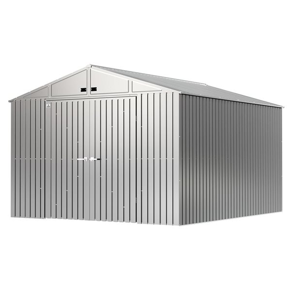 Arrow Elite 10-ft x 12-ft Silver Galvanized Steel Storage Shed