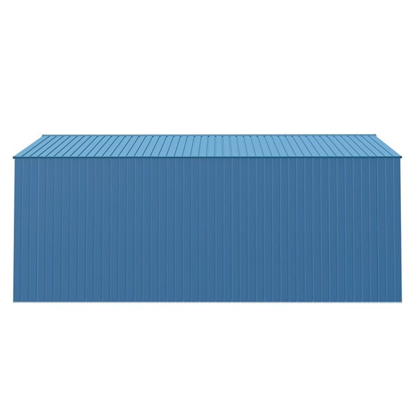 Arrow Elite 14-ft x 16-ft Blue Grey Galvanized Steel Storage Shed