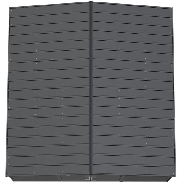 Arrow Select 14-ft x 15-ft Charcoal Grey Galvanized Steel Storage Shed