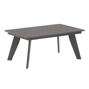 Clihome 40-in Outdoor Rectangular Resin Coffee Table