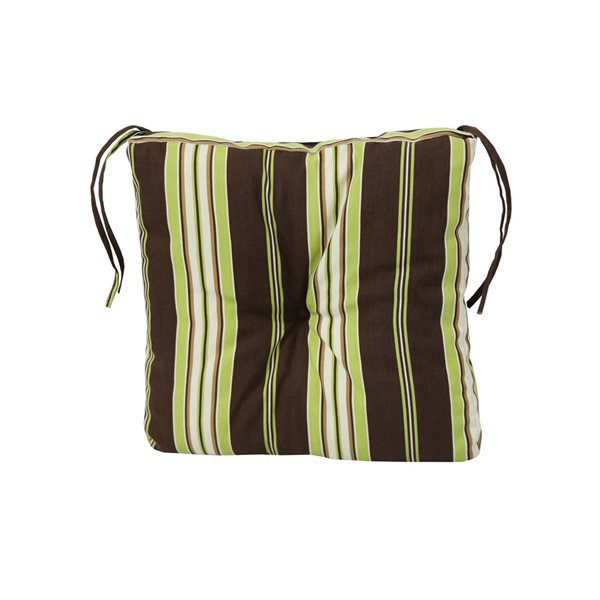 Bozanto Black and Green Patio Chair Cushion