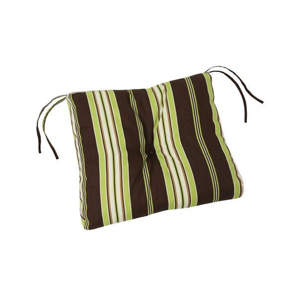 Bozanto Black and Green Patio Chair Cushion