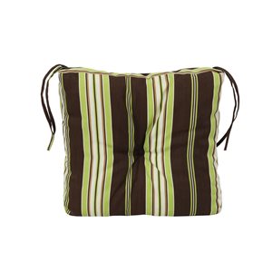 Bozanto Black and Green Patio Chair Cushion