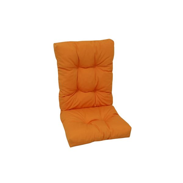 Coussin pour chaise de patio à haut dossier orange de Bozanto