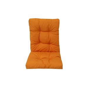 Coussin pour chaise de patio à haut dossier orange de Bozanto