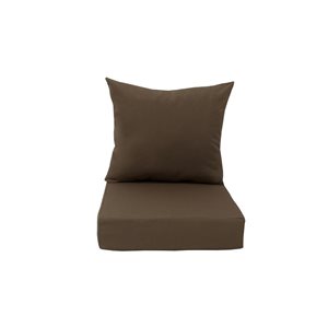 Coussin brun pour chaise d'extérieur à assise profonde par Bozanto