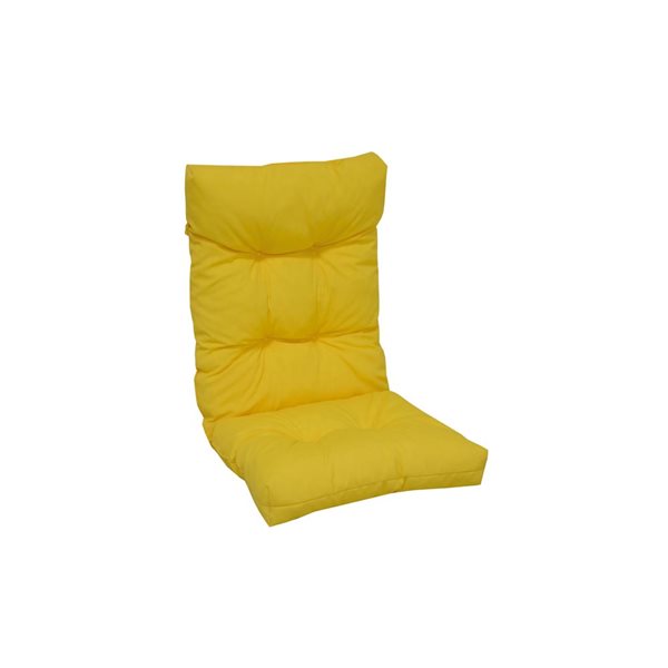 Bozanto Yellow High Back Patio Chair Cushion