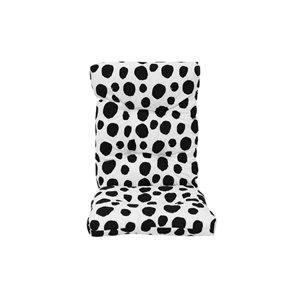 Bozanto White and Black High Back Patio Chair Cushion